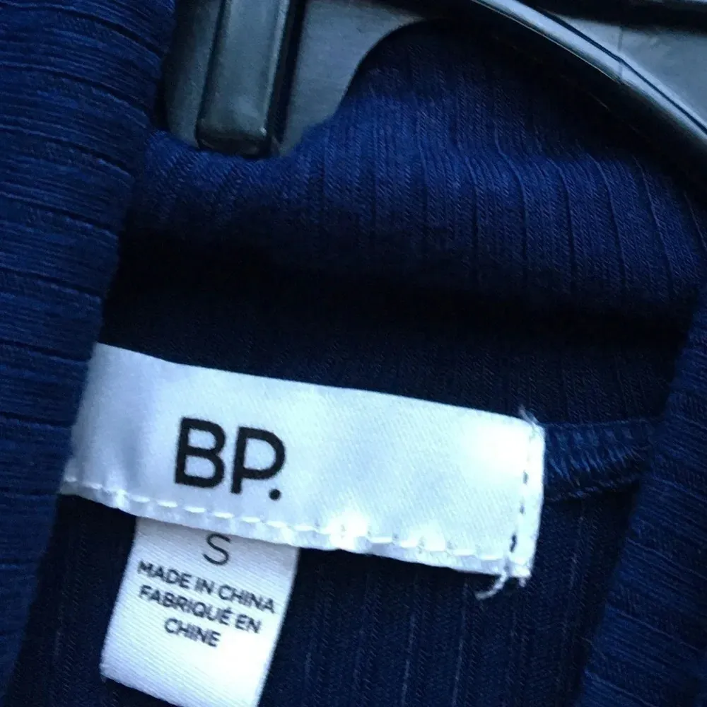 NWT BP Navy Tie Dye Ribbed Pullover Winter Boho Turtleneck Size Small - Image 3