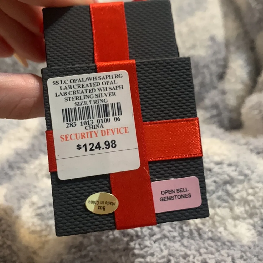 Genuine Lab Created Opal Ring - Image 4