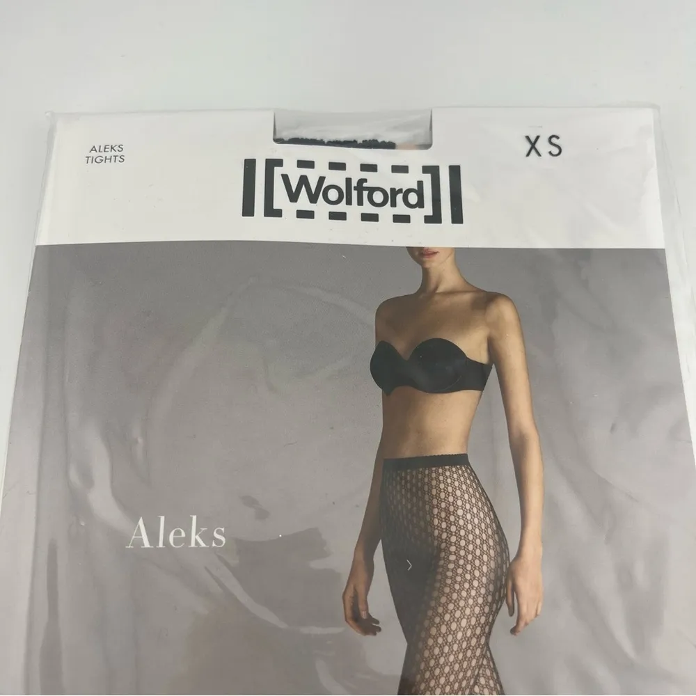 Wolford Aleks Circle Fishnet Tights Midnight Black - Image 3