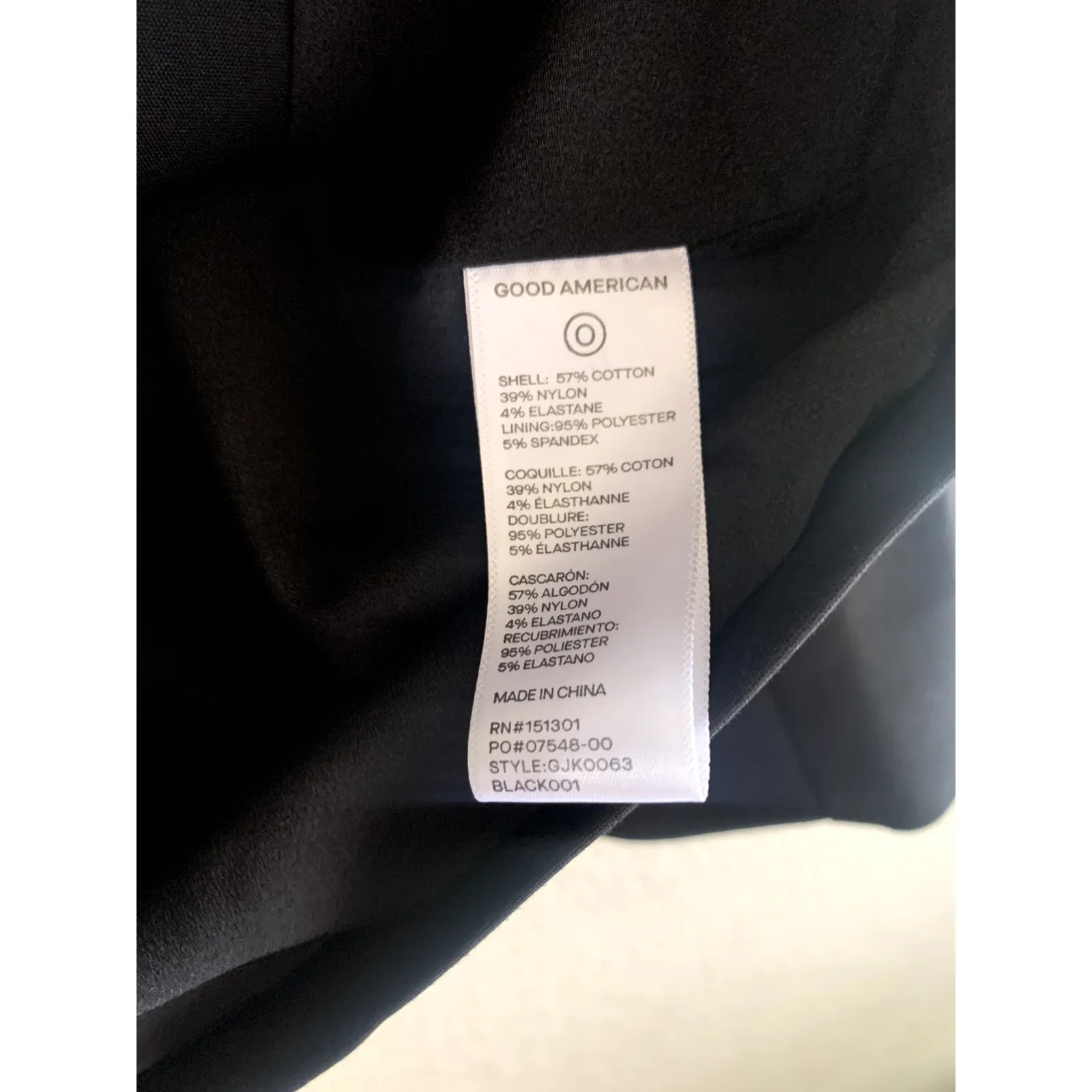 Good American The Boss 2.0 Double Breasted Blazer in Black XS NWT - Image 6