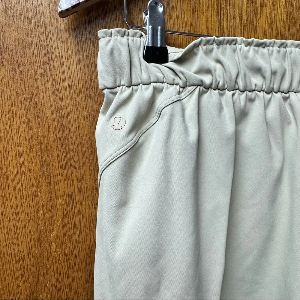 Lululemon Keep Moving Joggers Pull On Drawstring Pants Trench Khaki Tan 10 - Image 7