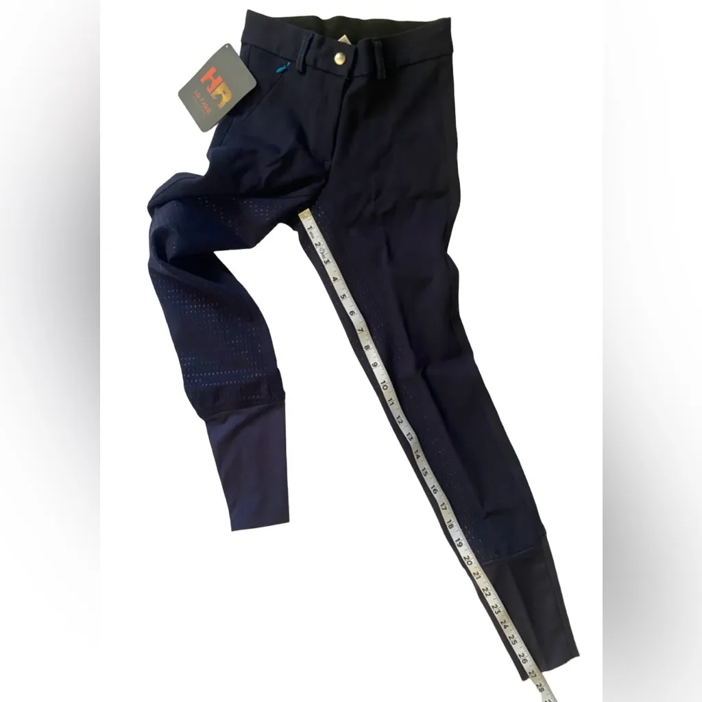 HR FARM Women’s‎ Full Seat Silicone Grip Breeches Horse Riding Jodhpurs S… Blue Size XXS - Image 5