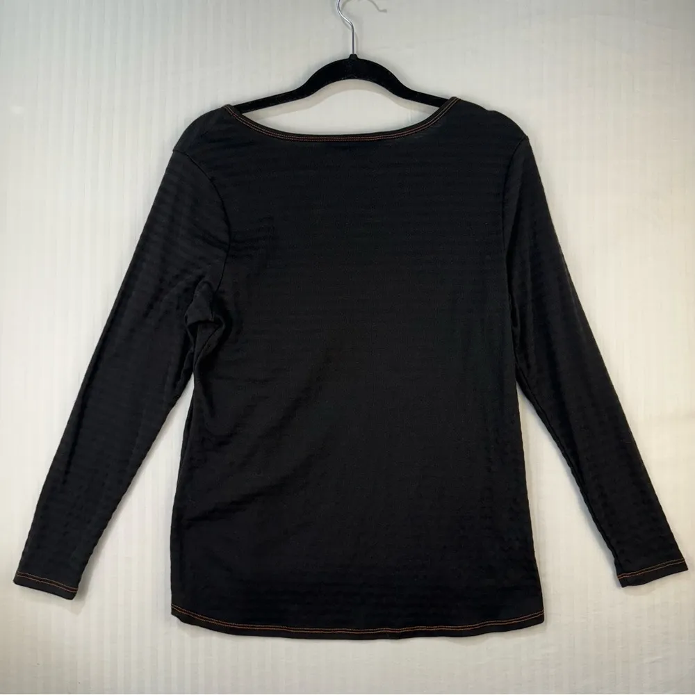 Christopher & Banks Halloween Long Sleeve Shirt Medium Studded Ghost Pumpkin Bat - Image 4