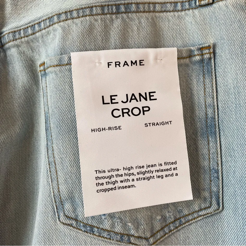 Frame Le Jane Crop Jeans Temecula‎ Rips 30 - Image 7