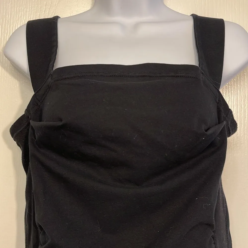 Women's Postpartum Maternity Baby Black Carrier Tank Top Size XL EUC #CA - Image 2