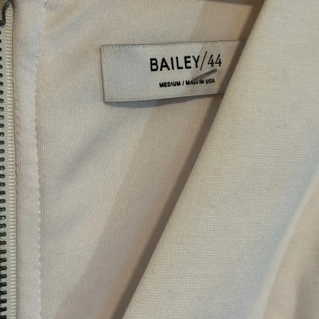 Bailey 44 White Dress with Chain Detail - Image 5