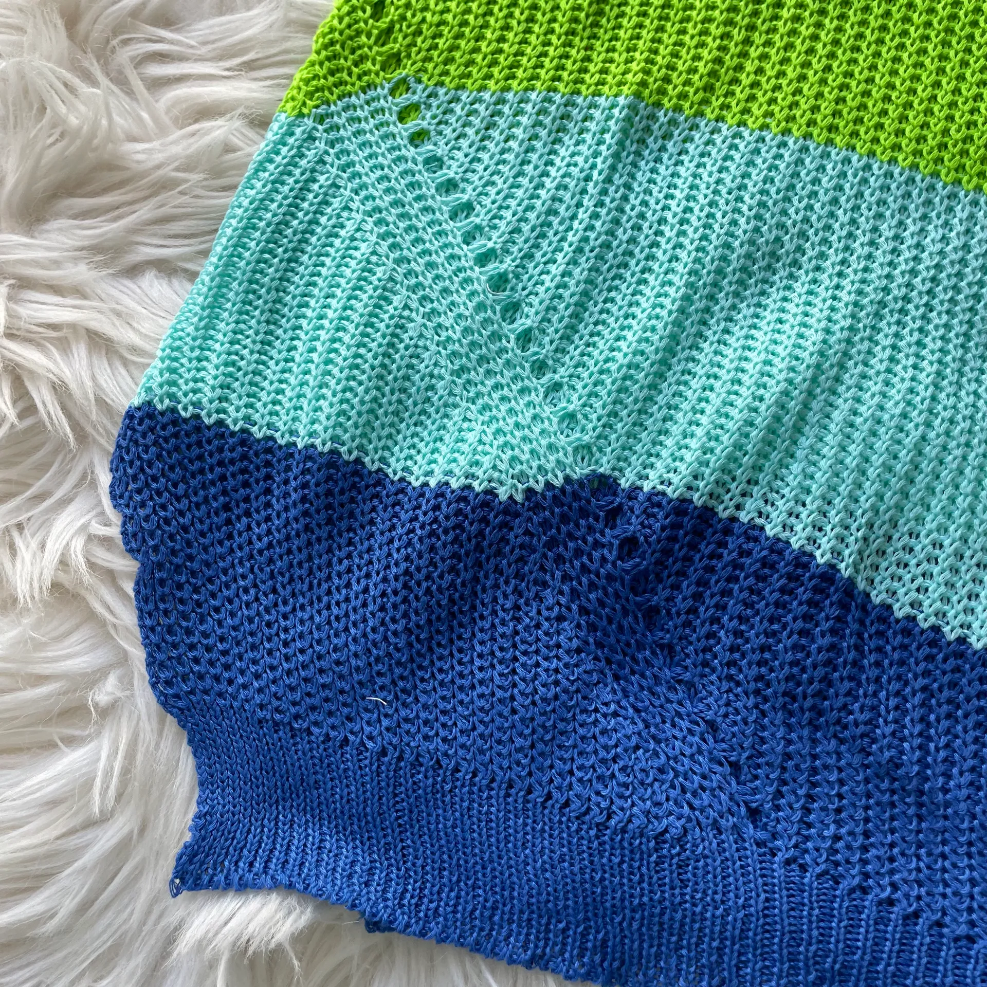 Maison Mascallier Multicolor Striped Split Hem Sweater Multi - Image 5