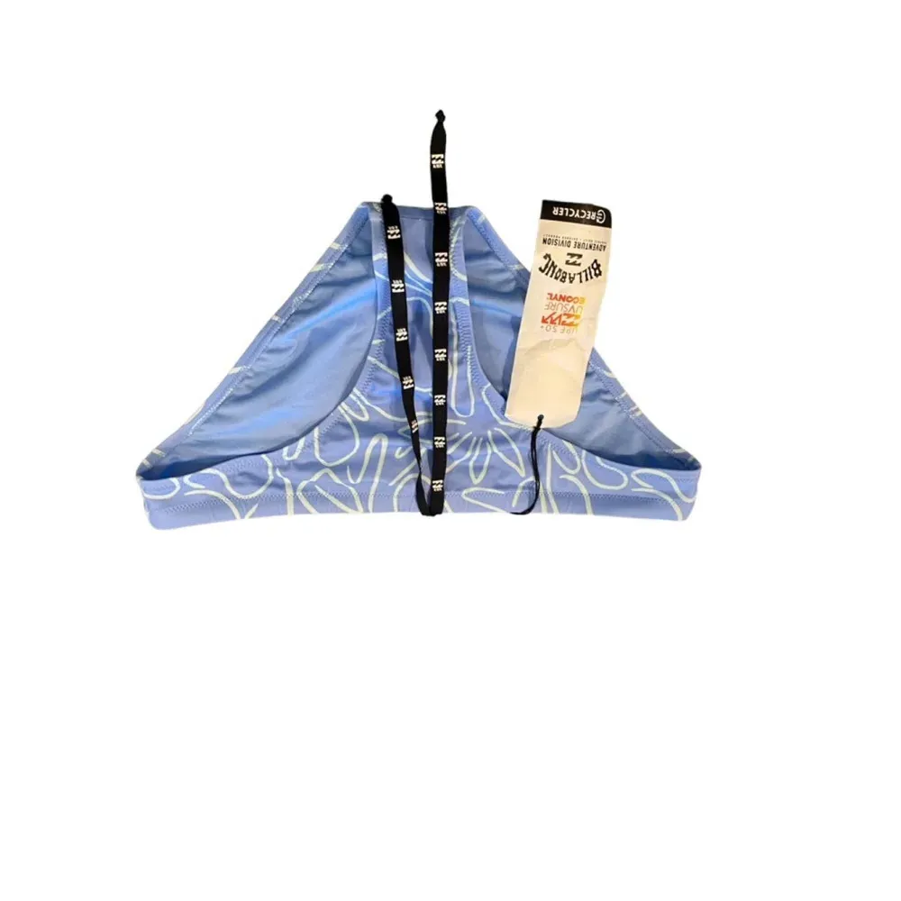 Women's Billabong Swimsuit Bottom Blue White Bikini bottoms vacation swimwear - Image 3