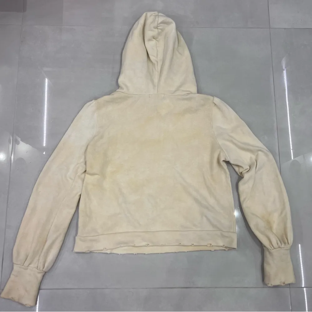 LoveShackFancy Linette Tie Dye Hoodie in Morning Lemon Sherbet - Image 9