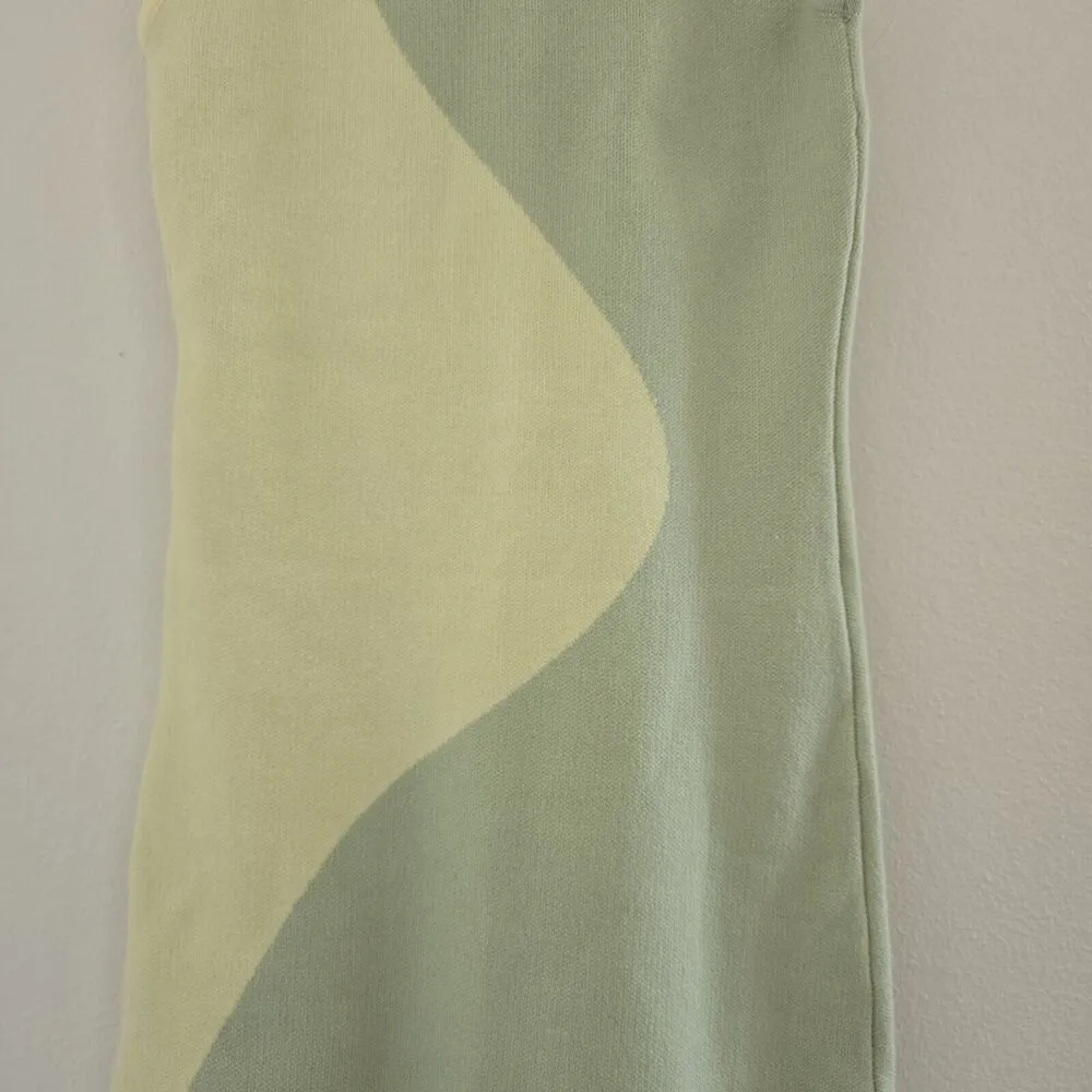 | the palms mini dress neon summer knit dress sleeveless s/m/l - Image 13