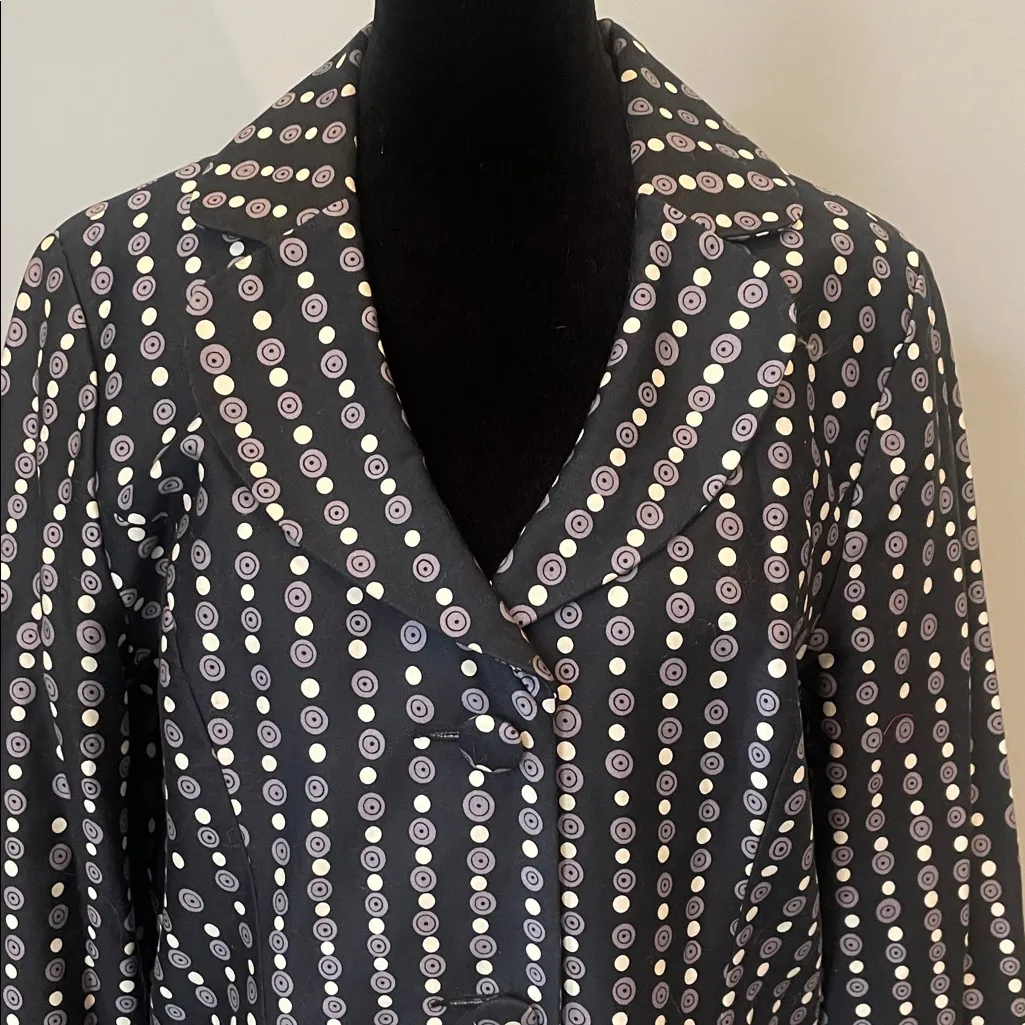 Black and White Dot design Coat lapis large - Image 2