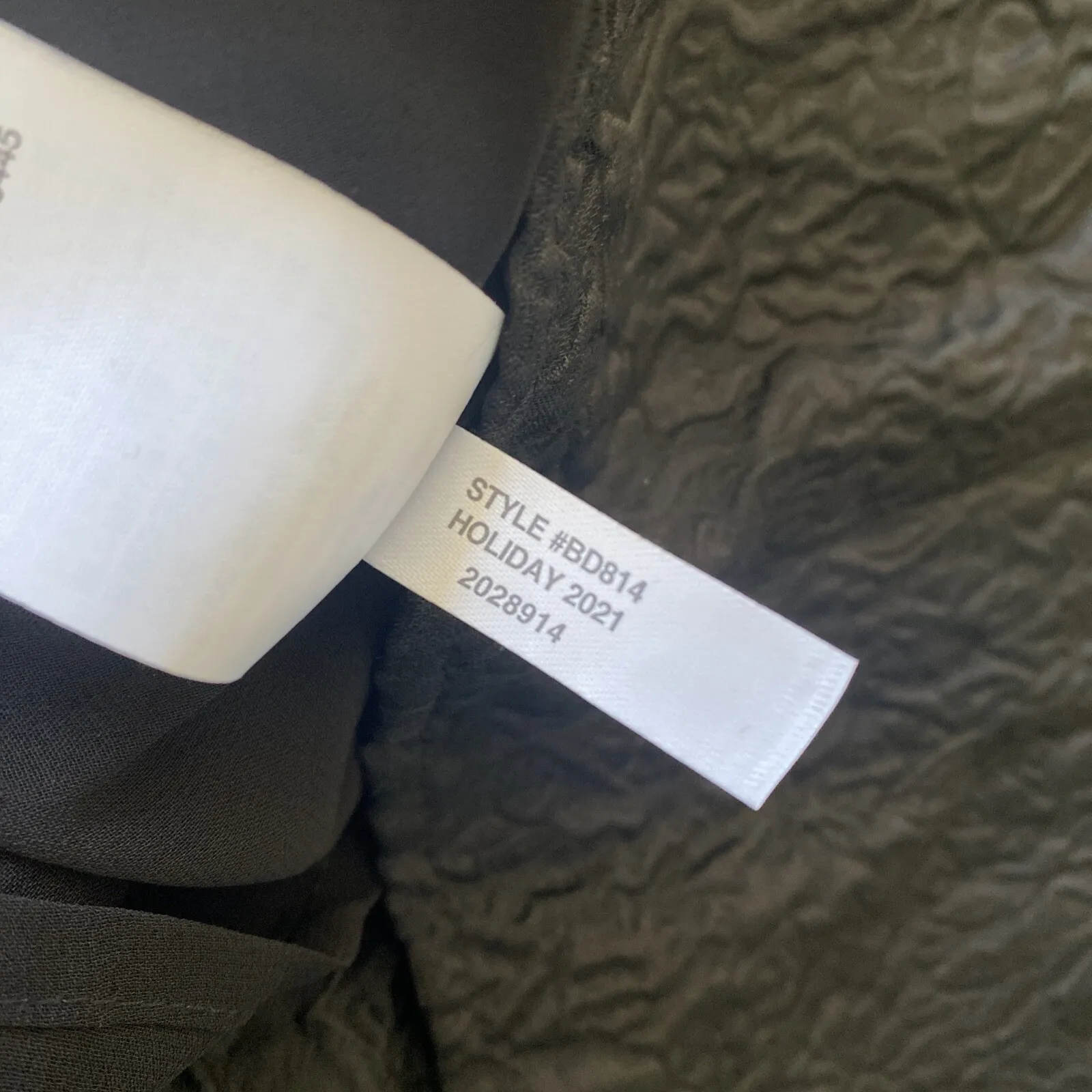 J Crew Collection Black Crepe Floral Textured Balloon Sleeve Small Old Money - Image 9