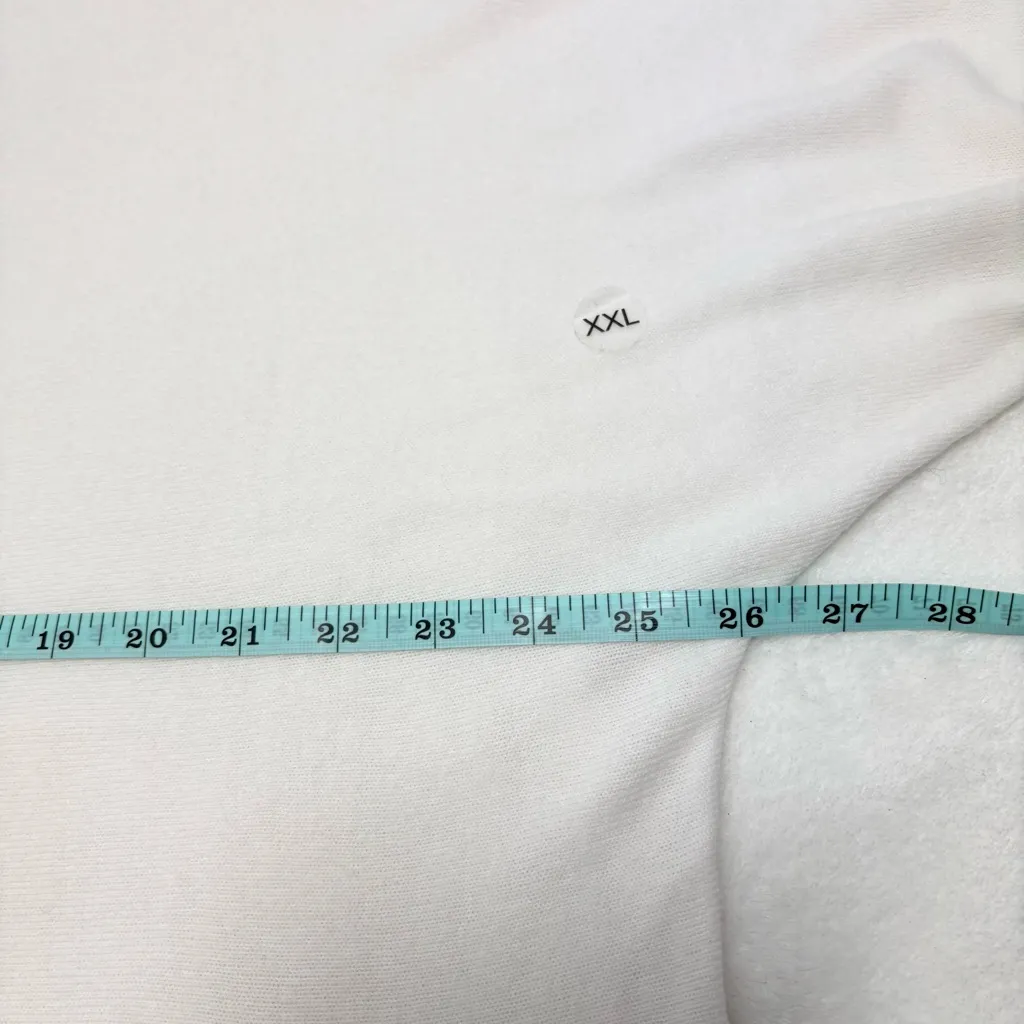 Soho white textured knit loose boxy sweater ,boat neck and 3/4 sleeves XXL - Image 9