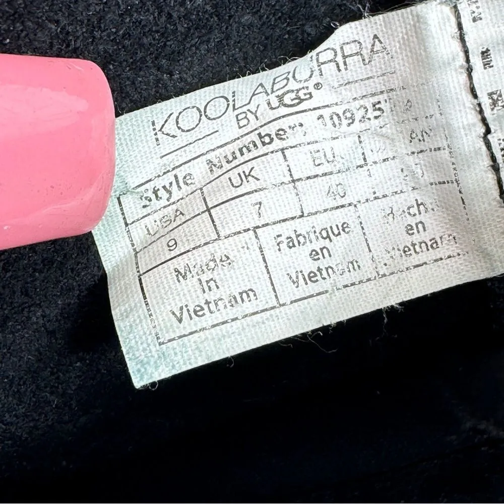 Koolaburra by Ugg Skyller Suede Tassel Ankle Boots Black 9 Black - Image 10