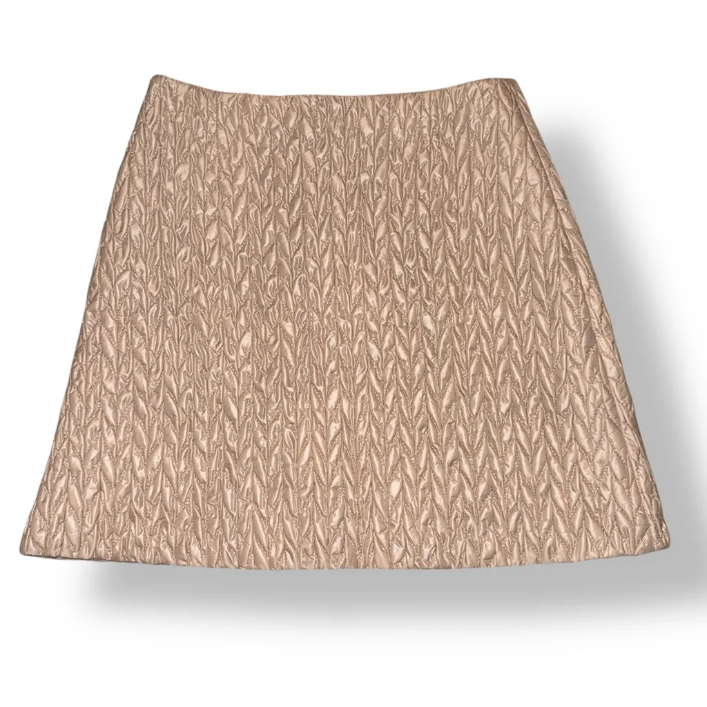 MIU MIU Matelassé Quilted Mini Skirt - Image 3