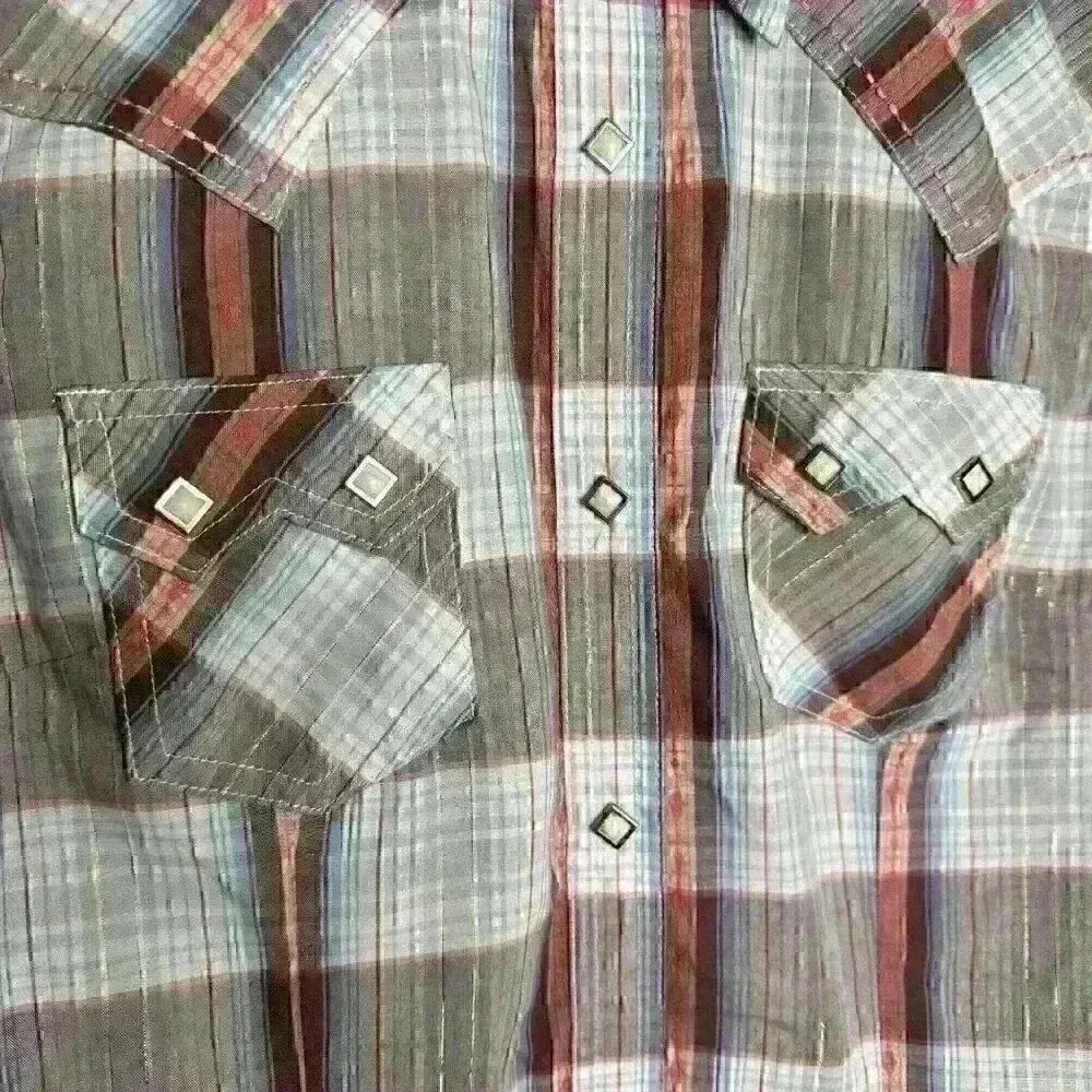 Wrangler pearl snap long sleeved Western‎ shirt Sz S - Image 2