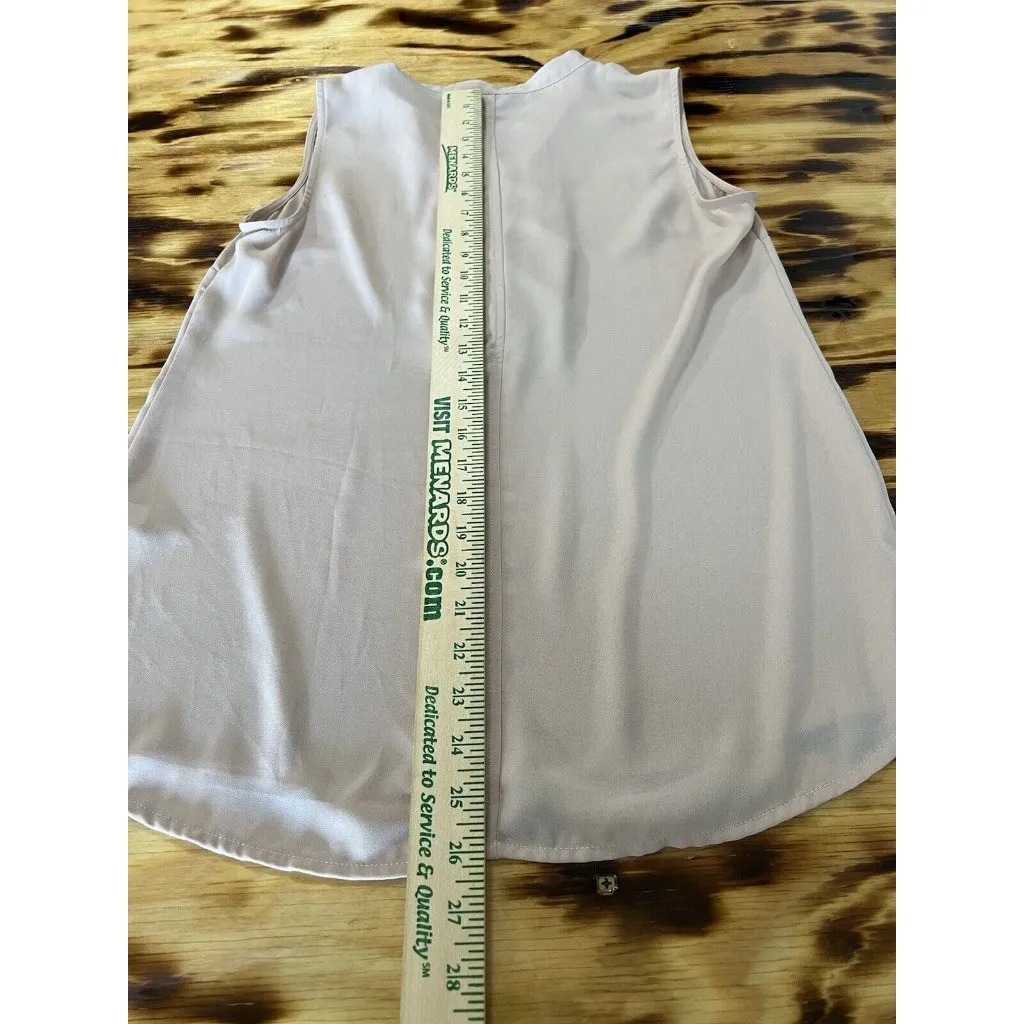 Banana Republic Blouse‎ Sleeveless Blouse Ruffle Size Small Office Career Formal - Image 6