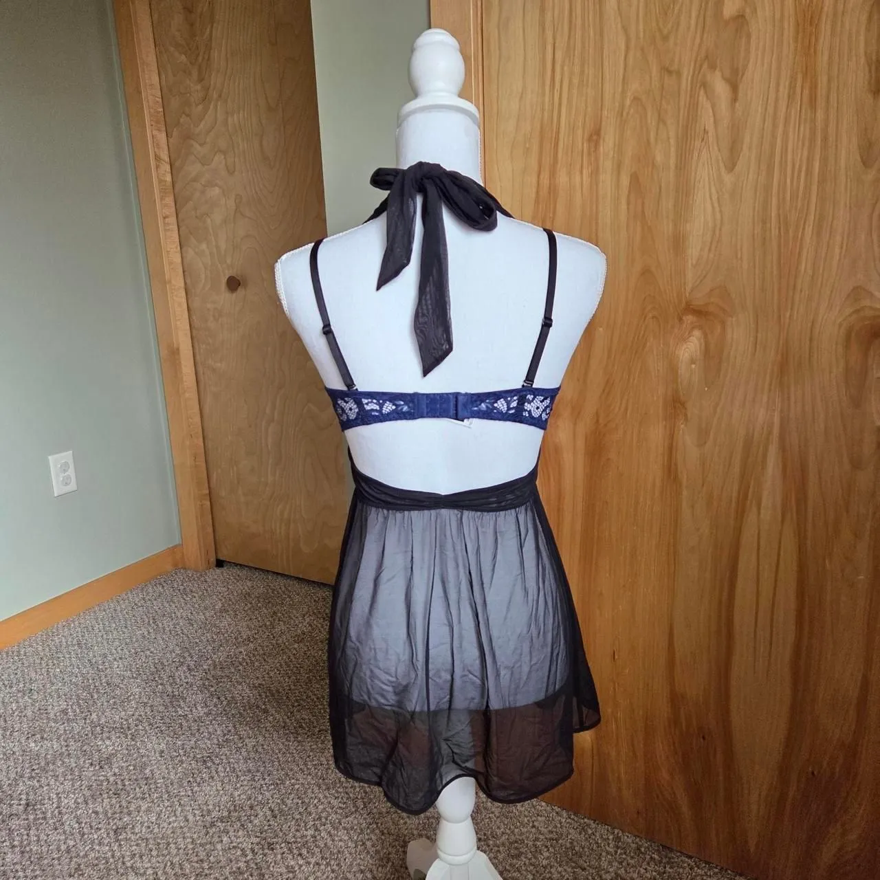 Adore me whimsygoth Babydoll Ove Unlined Halter Lingerie Slip Dress - Image 3