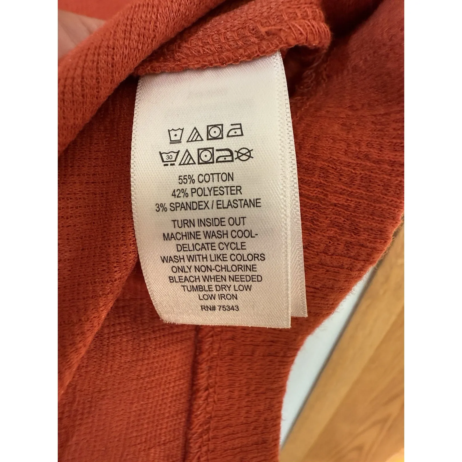 Cynthia Rowley Burnt Orange Faux Wrap Dress Small Fall Textured Knit Sleeveless - Image 4