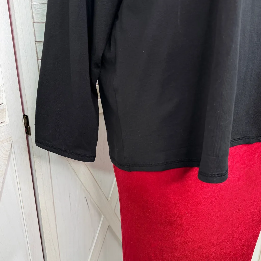 Cacique Dancing Penguins Holiday Christmas Sleep T Shirt Black 2X 18 20 - Image 6