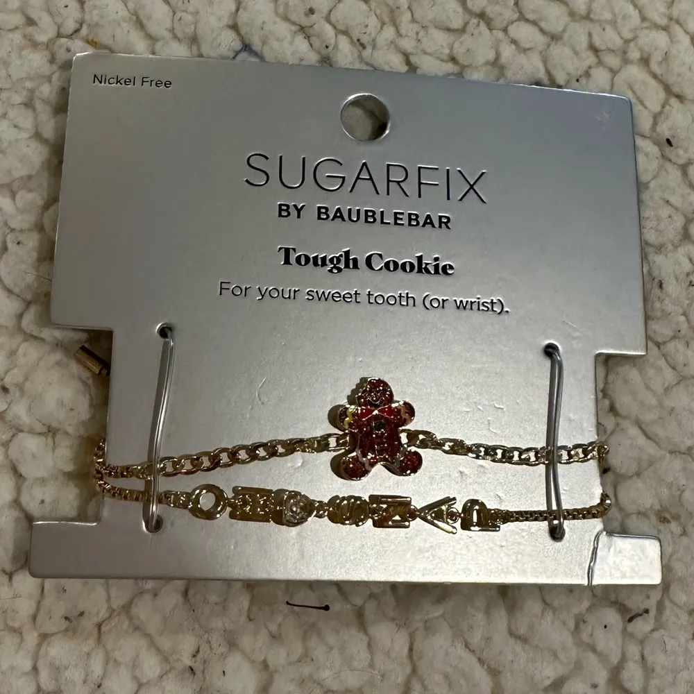 NWT baublebar tough cookie gingerbread bracelet set - Image 3