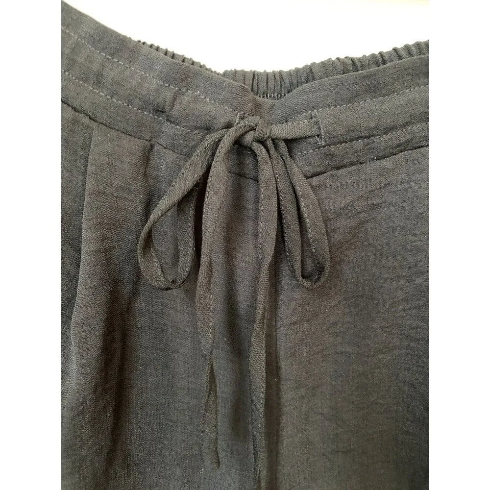 BRAND NEW CeCe Womens Casual Lightweight Drawstring Shorts in Black, Size: Small - Image 10