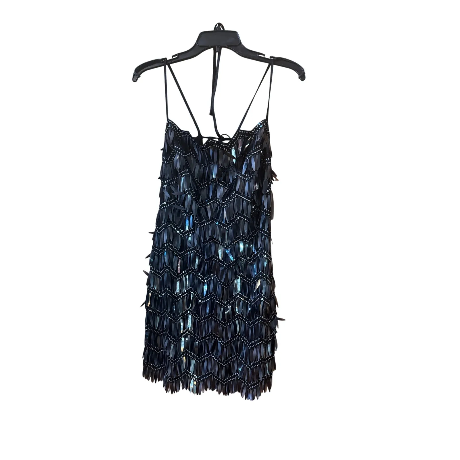 Tadashi Shoji Colie Sequin Fringe Mini Dress - Size 6 - Image 5