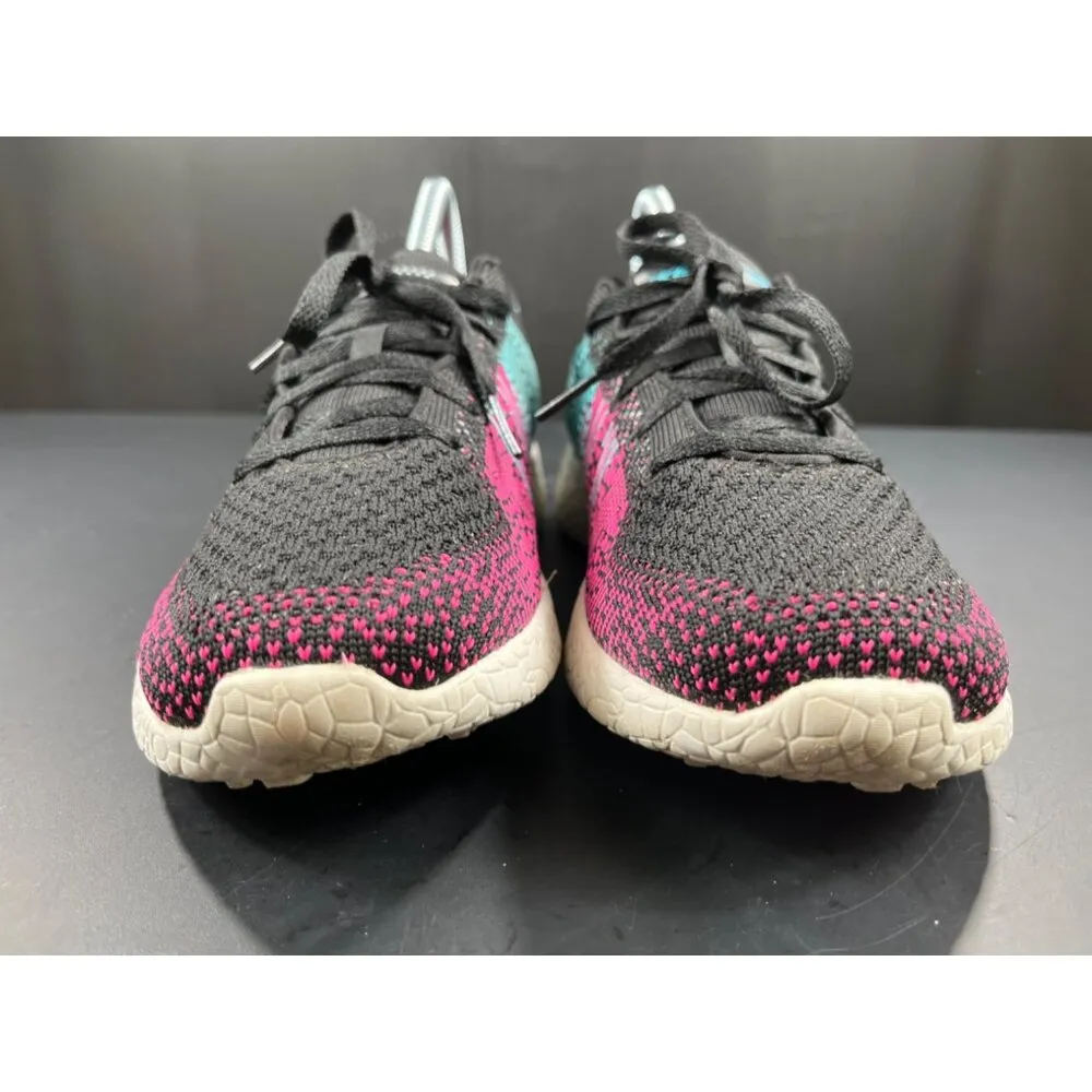 Skechers SKU 7840 Womens Knit Sneakers Pink Teal Low Top Shoes - Image 5