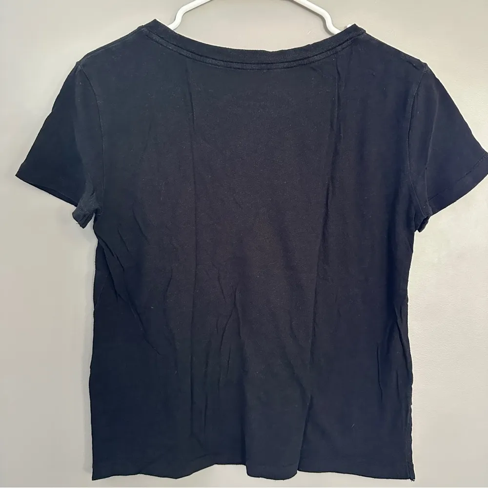Women's Black T-Shirt aeropostale t shirt women xs black OG Tee Perfect Crew - Image 2