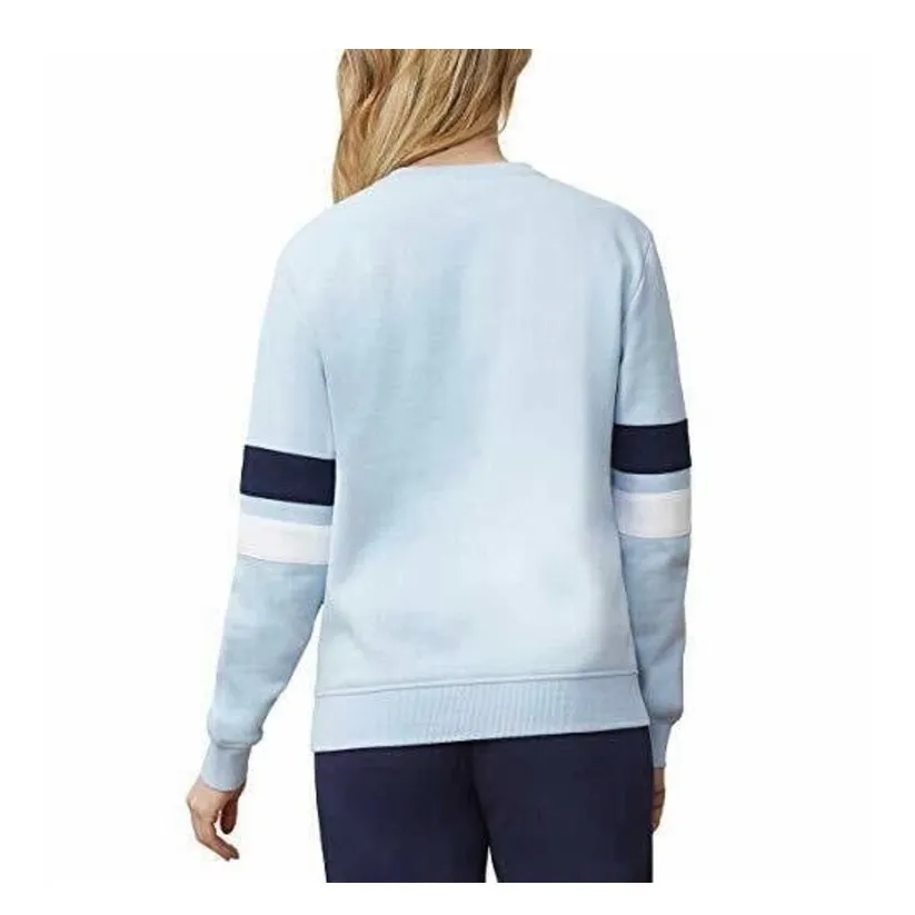 FILA Embroidered Logo Crewneck Sweatshirt Light Blue Size Medium - Image 2