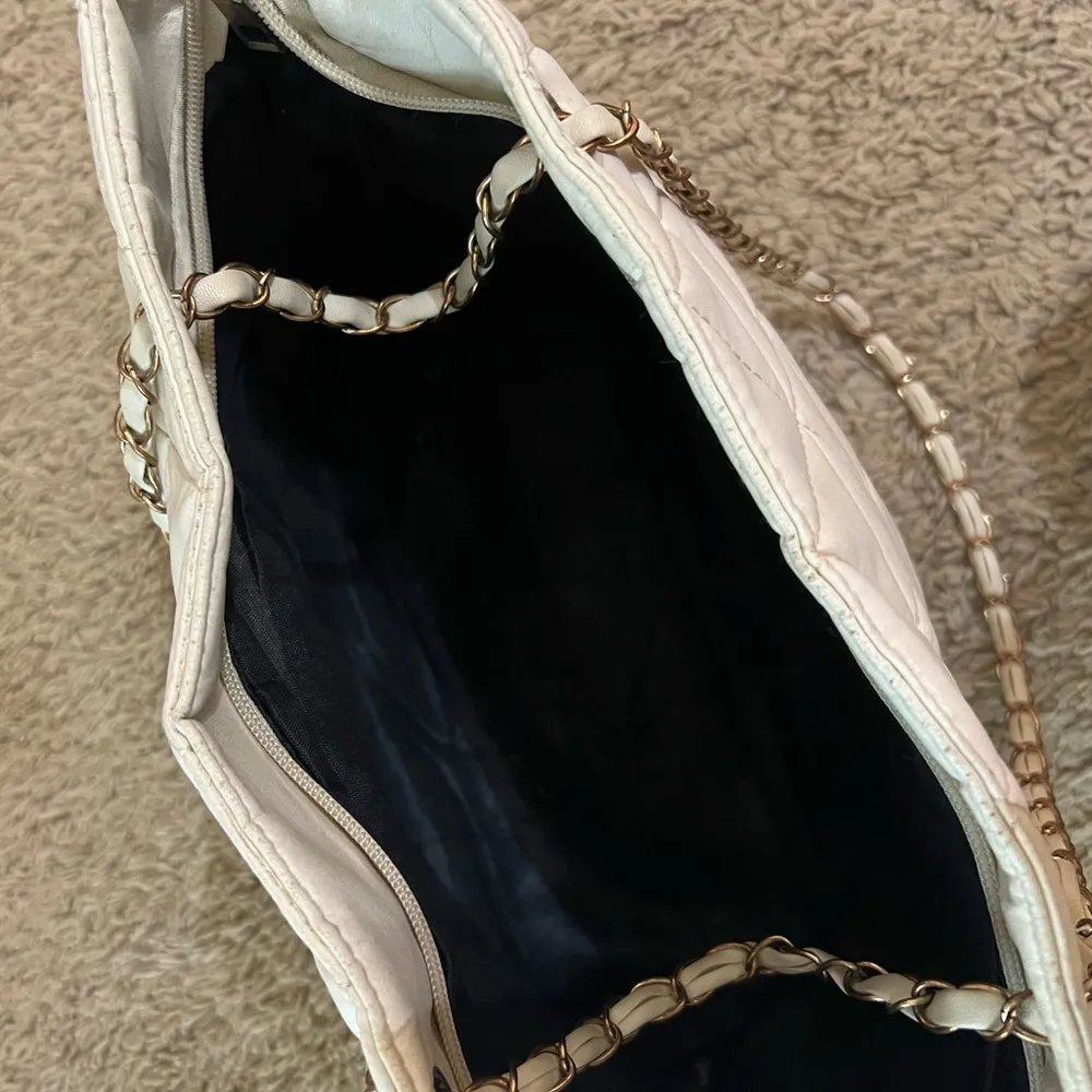 Cream / Ivory Large Purse Tan - Image 8