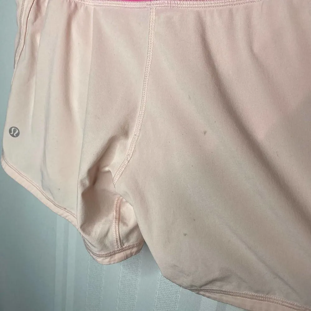 Lululemon Groovy Run Short Parfait Pink Pinkalicious Workout Shorts Size 4 - Image 9