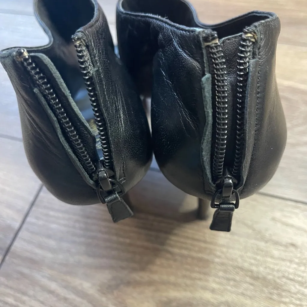 Cole Haan Nike Air Natasha Stiletto Heels Women's 9.5B‎ Black Leather Business - Image 4