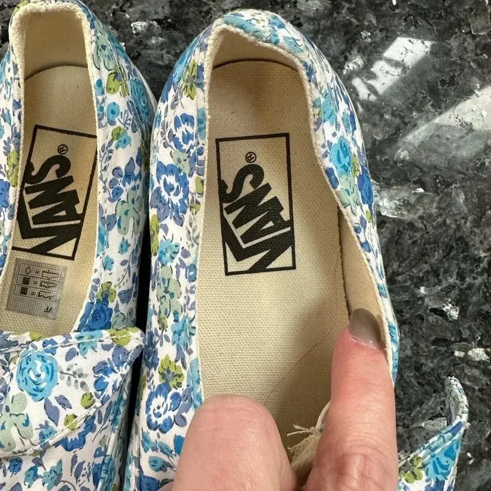 Vans V Knotted Bow Disty Floral Rose Shoes Sneakers Low Profile Women’s Size 5.5 - Image 5