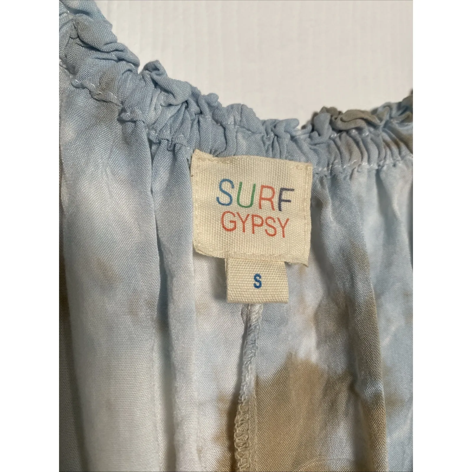 Surf Gypsy Womens Small Boho Top Lace Oversized - Image 4