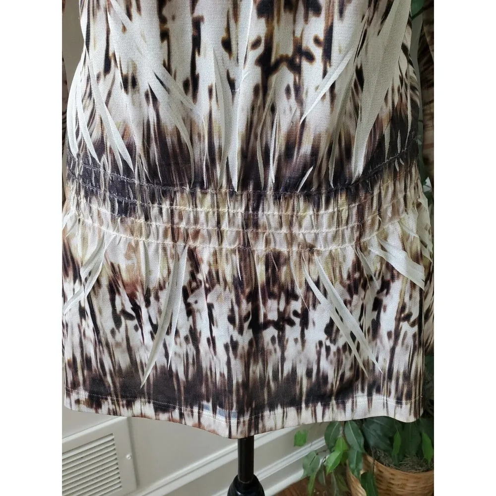 Chico's Womens Multi Beaded Polyester Long Sleeve Round Neck Blouse 2 Large - Image 4