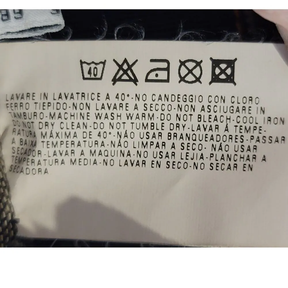 Vintage Emporio Armani Simin T Spa Denim Buckle Front Back Flaps Mini Skirt 6 - Image 6