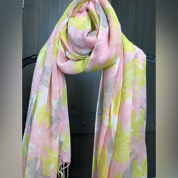 Rockflowerpaper sheer leaf Scarf - Image 2