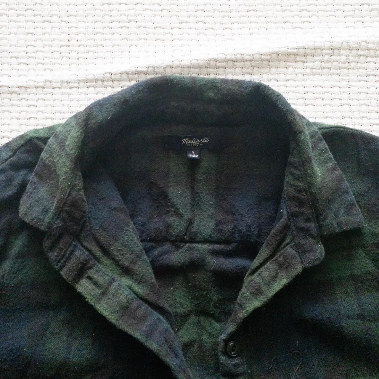 Dark Blue And Green Flannel - Image 2