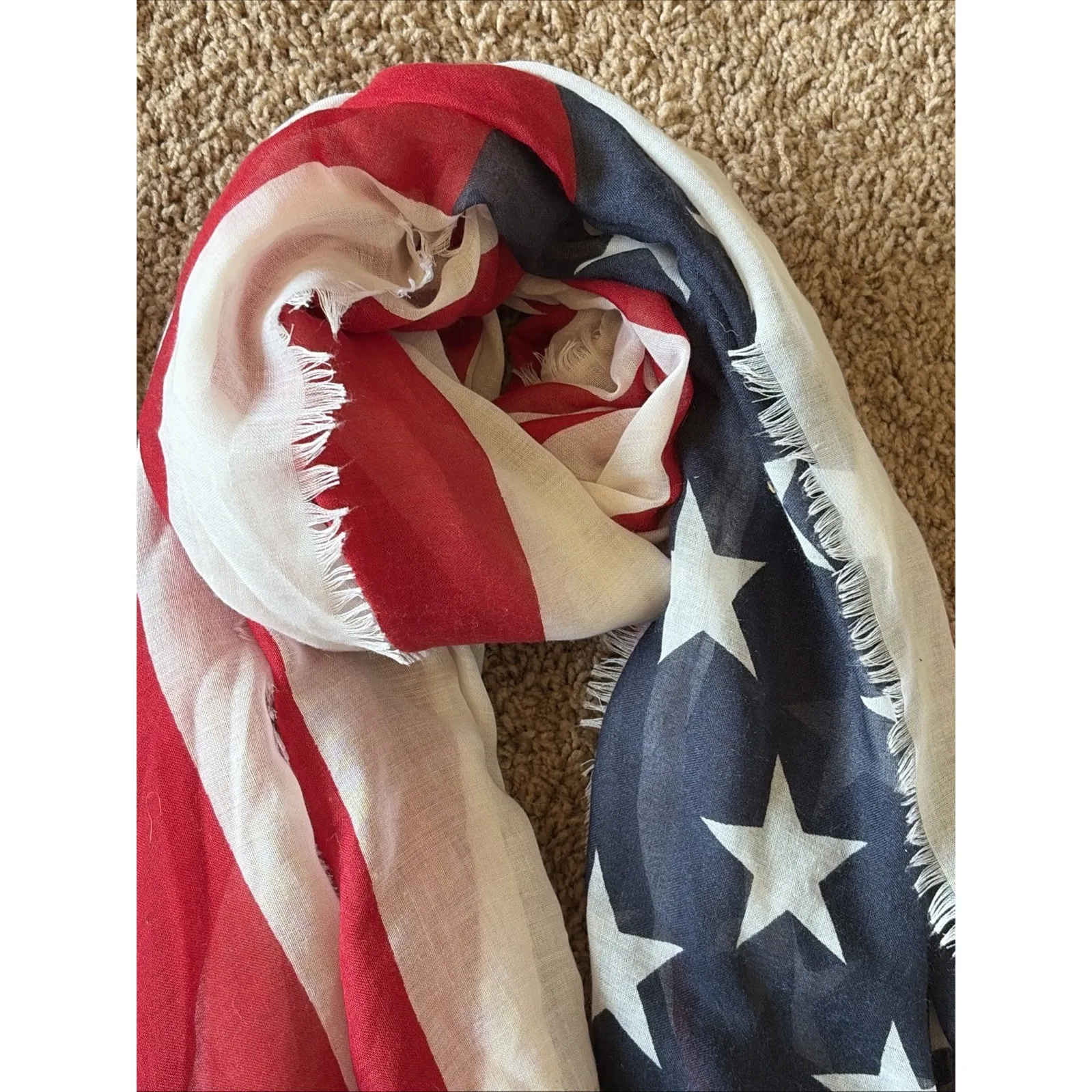Patriotic 4th July Flag Stars Stripes Lightweight Holiday Scarves Bundle Lot - Image 8