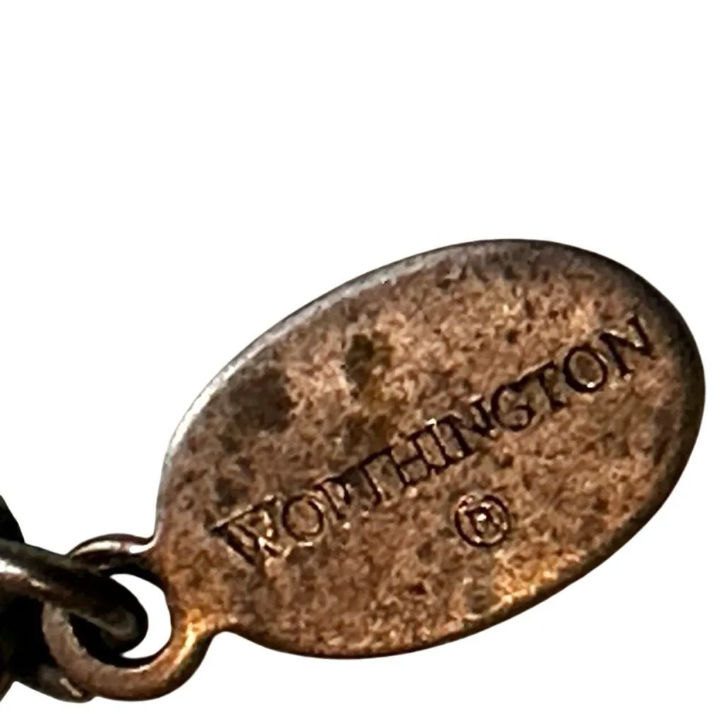 Worthington Blue Beaded Locket Necklace with Ornate Pendant - Image 6