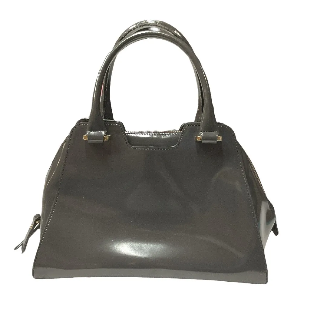 Iacucci Italian Leather Satchel Top Handle Handbag Charcoal Gray Made in‎ Italy - Image 3