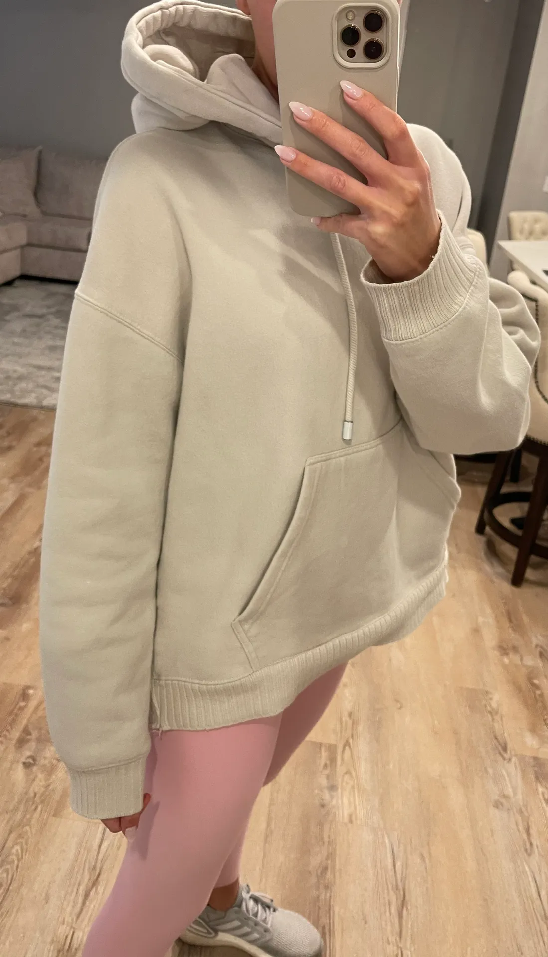 ZARA Cream Hoodie - Image 2