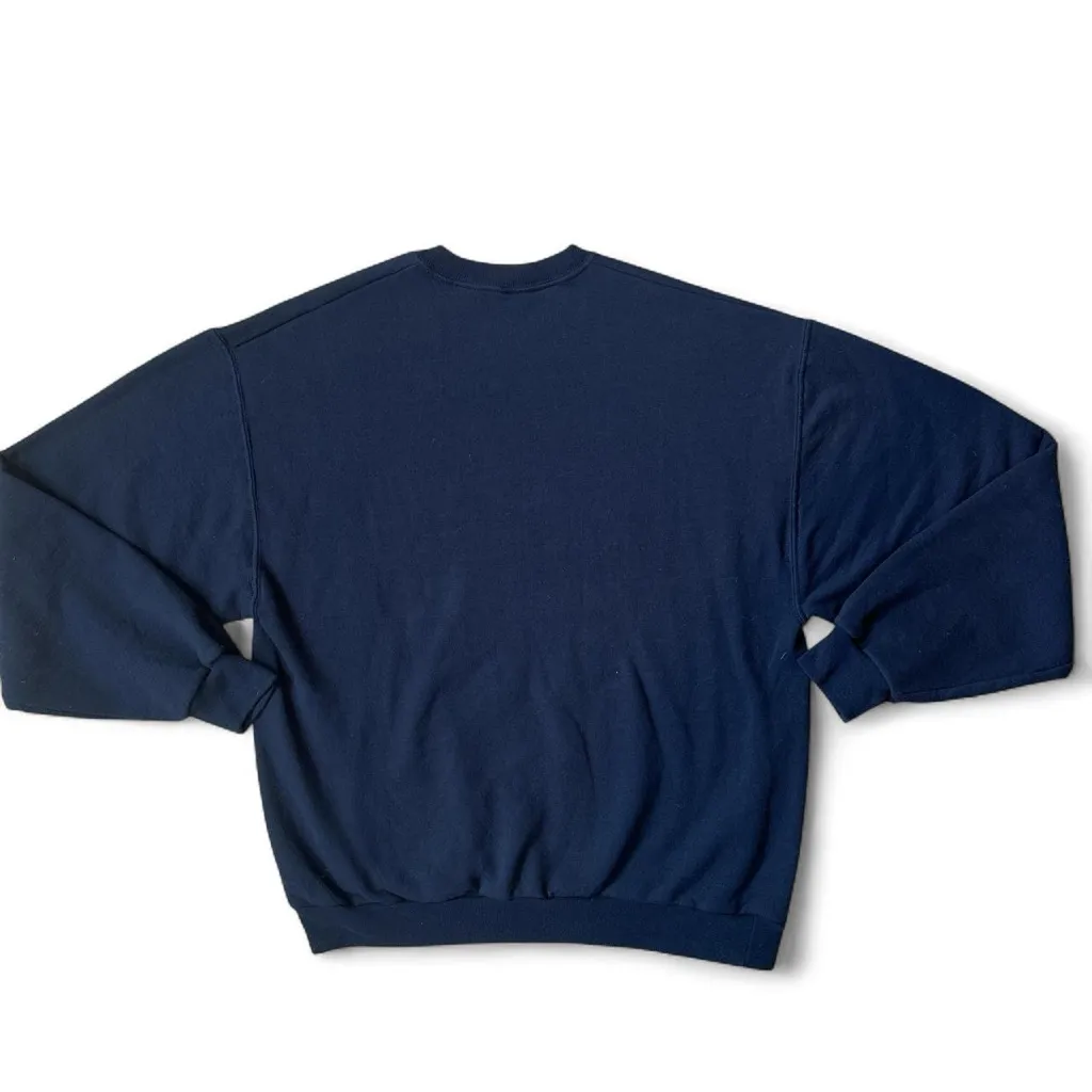 Jerzees Women's Vintage Navy Blue Oregon Birds Crewneck Sweatshirt Sz Large - Image 2