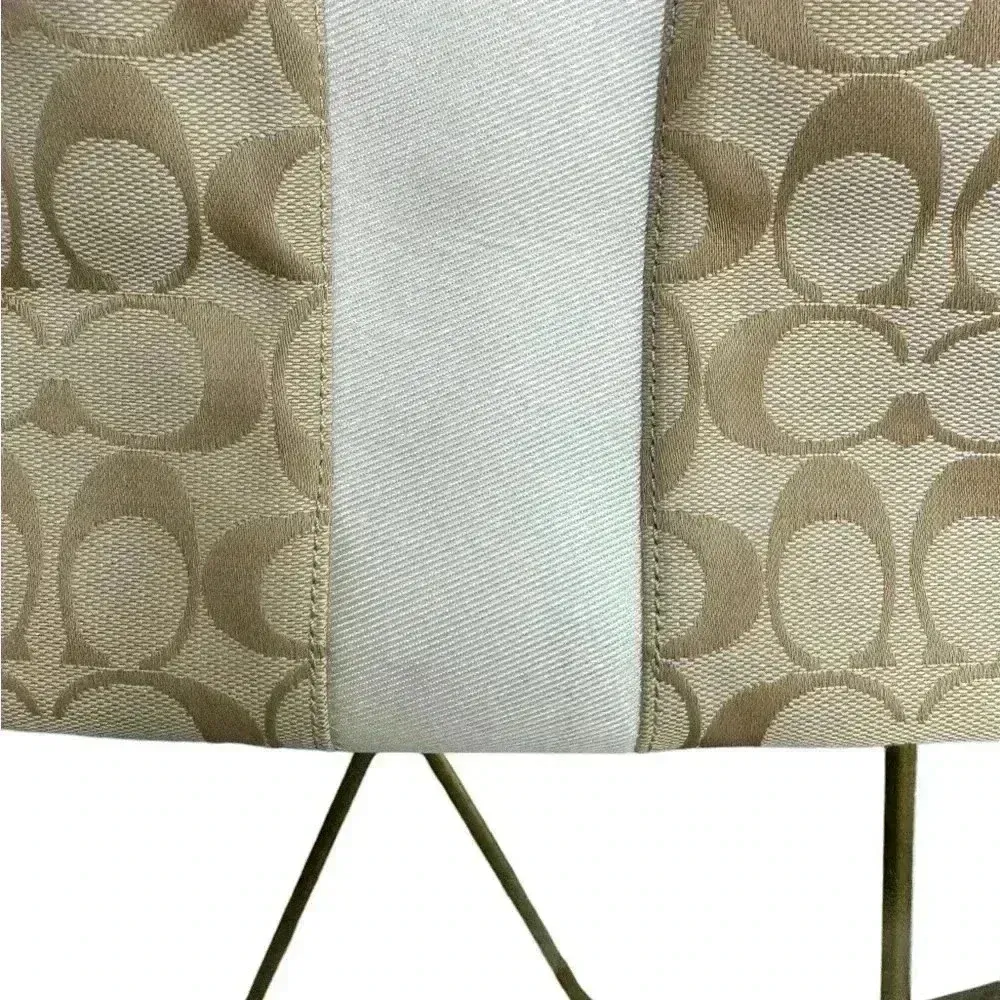 Coach Devin Light Beige Khaki Ivory satchel Handbag Purse. - Image 2