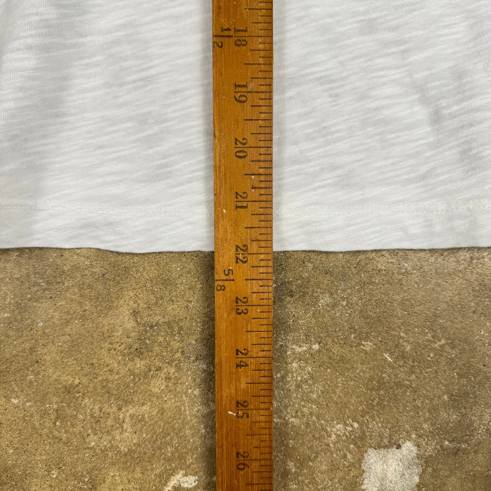 Wilt Women’s Small White Crew Crop Boxy Slub Tee Lace Back Top Made‎ in USA - Image 10