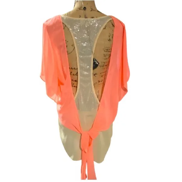 Umgee  Racer Back/Open Tie Back Delicate Top TOP - Image 2