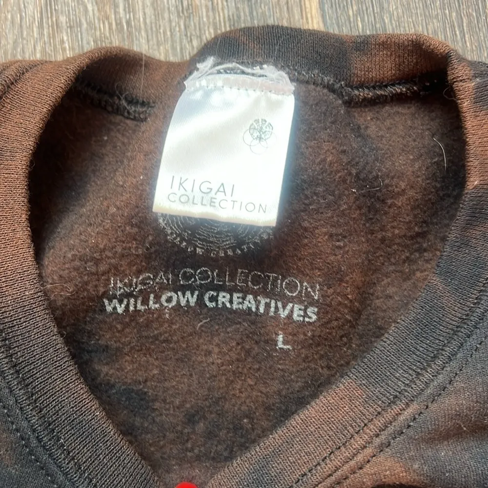 IKIGAI COLLECTION BLEACHED CREWNECK Brown Size L - Image 3