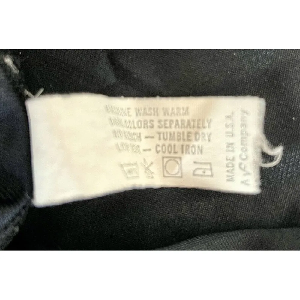 Vintage Vanity Fair A-Line Black Half Slip Nylon Lace USA Made - Size L/28” - Image 7