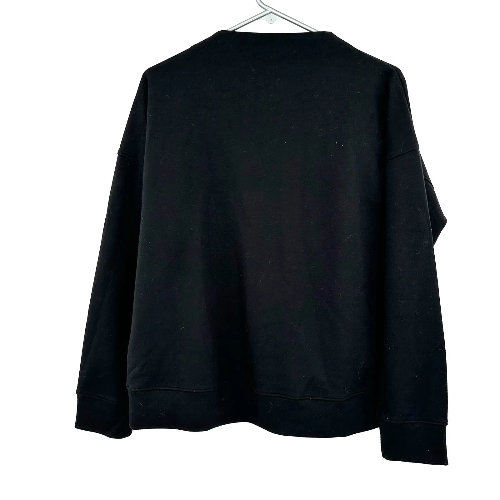 Cynthia Rowley Size Small Sweater‎ Black Solid Pullover Basic Everyday Staple - Image 2